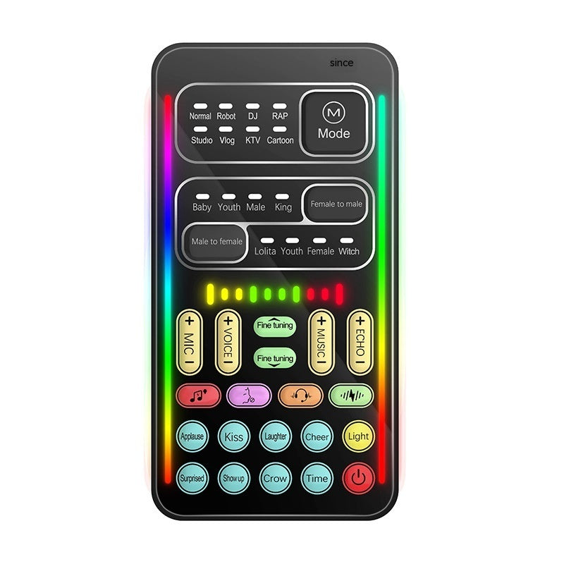Mobile Computer Live Mini Sound Card Voice Changer Tone amazing Slow Downer